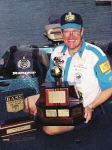 Mark Davis slow-rolled a spinnerbait to Classic victory in 1995. Photo Bassmaster Magazine.