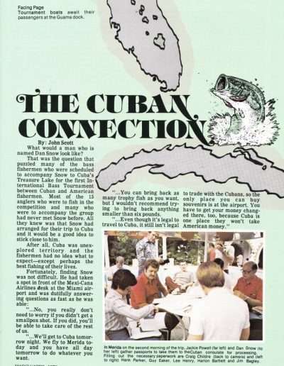 The Cuban Connection by John Scott. Mar/Apr 1978 issue of American Bass Fisherman. Page 2 of 13.