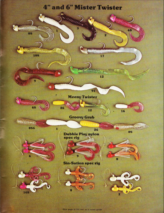 Mister Twister 1977 Catalog Bass Fishing Archives