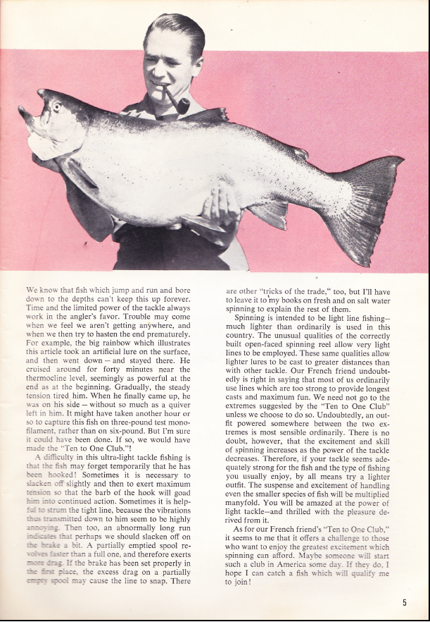 Garcia Fishing Tackle Annual 1960 Bass Fishing Archives Bass Tackle