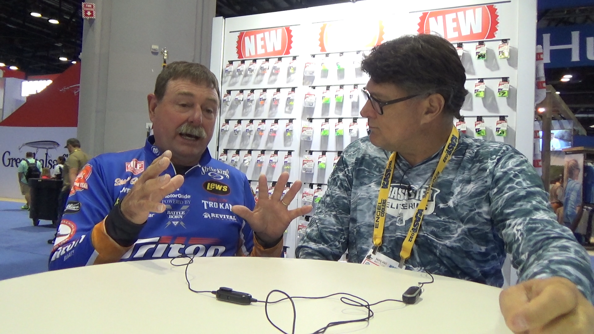 Shaw Grigsby ICAST 2022 Still PNG Shaw Grigsby talks the evolution of sight fishing. Photo Terry Battisti.