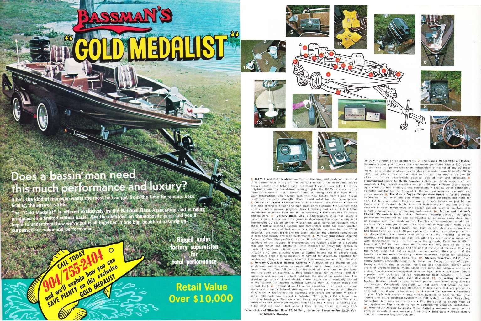 1977 National Bass Gold Medalist Championship Boat from National Bass Magazine comp 1977 National Bass Gold Medalist Championship Boat from National Bass Magazine.