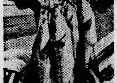 Glen Hayden with some of the bass that took him to the winner's circle in the 1867 World Invitational Bass Tournament held on Lake Texoma. The Wichita Eagle Sunday, March 3, 1968.