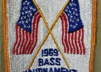 1969 Bassmaster All-American Lake Ouachita Tournament patch. Photo Terry Battisti.