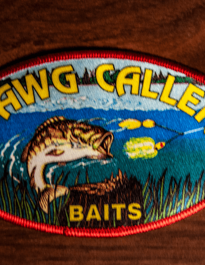 Hawg Callers Baits patch. Photo Terry Battisti.