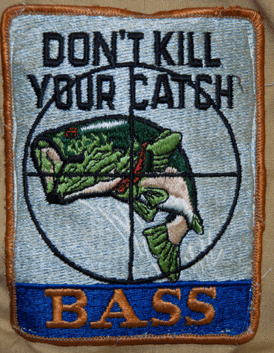 B.A.S.S. Don't Kill Your Catch patch. Photo Terry Battisti.