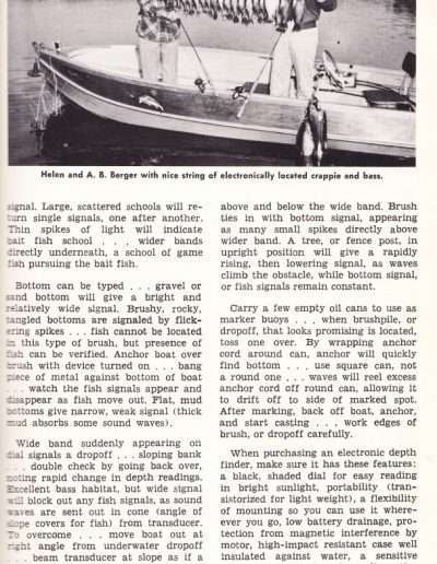 The Facts of Electronic Fishing, Don Fuelsch’s Southern Anglers Guide, 1962 by A. B. Berger page 4.