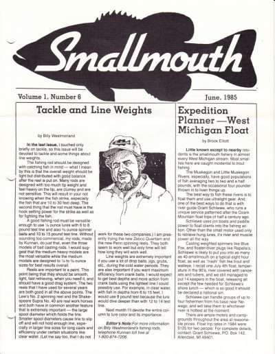 Smallmouth Vol 1 Issue 6 Cover