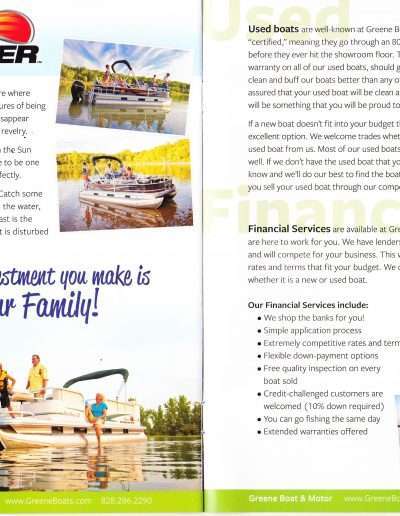 2014 Greene Boat and Motor Flyer.