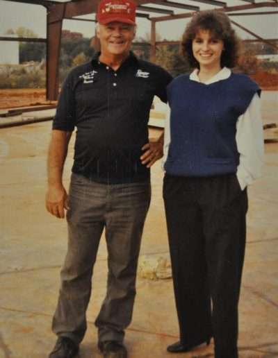 1986 Construction - Hubert and Sandi on the construction site.