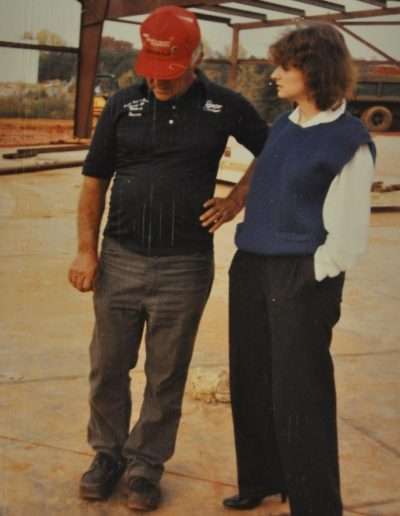 1986 Construction - Hubert talks with his step daughter Sandi about the construction.