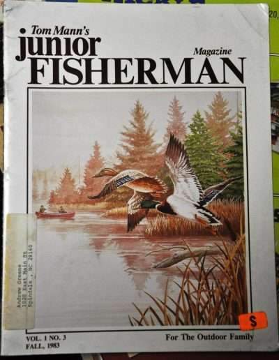 1983 issue of Tom Mann's Junior Fisherman magazine. Photo Terry Battisti.
