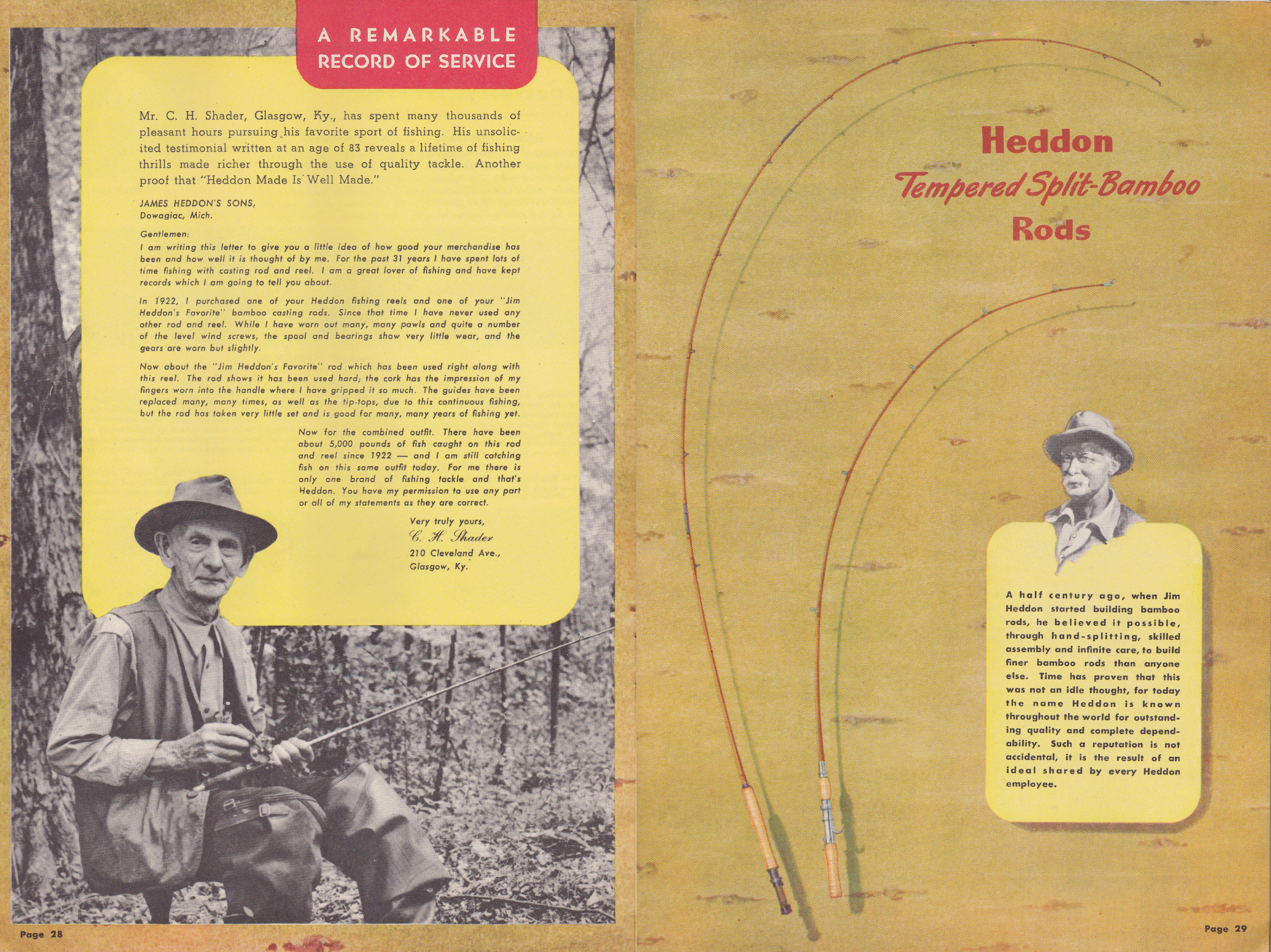 Heddon Catalogs 1902-1953 洋書　貴重 Heddon 1950 Deluxe Catalog - Bass Fishing Archives Bass Tackle