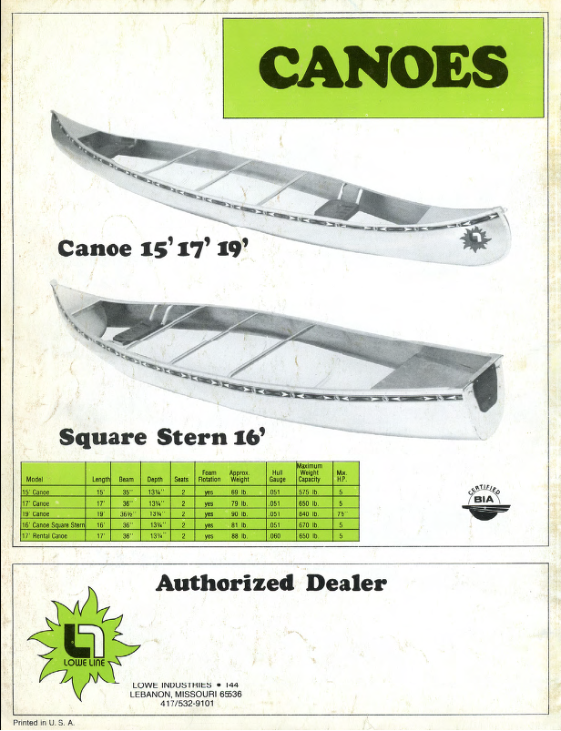 1978 Lowe Line Boat Catalog Bass Fishing Archives Bass Boat Catalogs