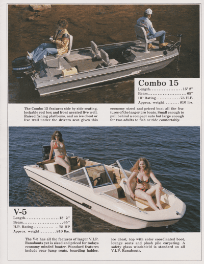 Late 70s Early 80s VIP Boat Catalog Page 5
