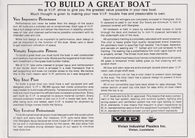 Late 70s VIP Catalog Inside Back Cover