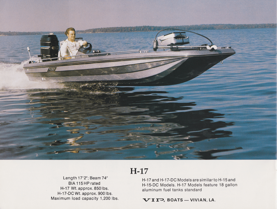 Late 1970s/1980s VIP Boat Catalogs Bass Fishing Archives Bass Boat