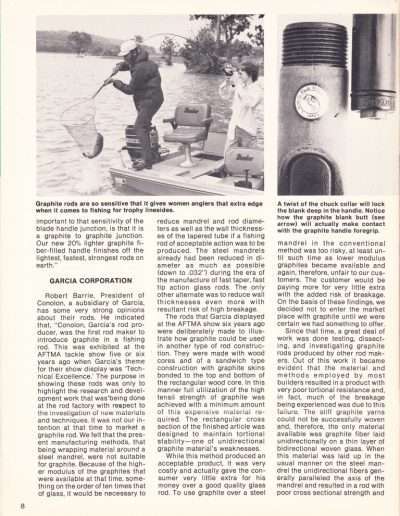 Facts You Should Know About Graphite Rods. Written by Steve Wunderle. July/August issue of The Lunker Hole magazine. Page 3.