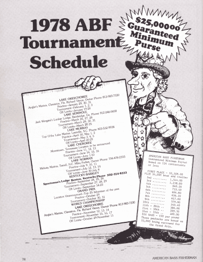 July August 1978 American Bass Fisherman Page 78