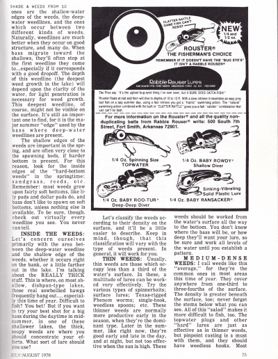 July August 1978 American Bass Fisherman Page 75