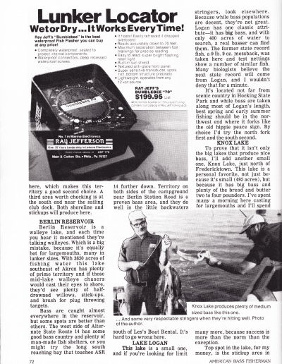 July August 1978 American Bass Fisherman Page 72