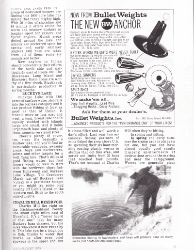 July August 1978 American Bass Fisherman Page 71