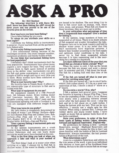 July August 1978 American Bass Fisherman Page 61