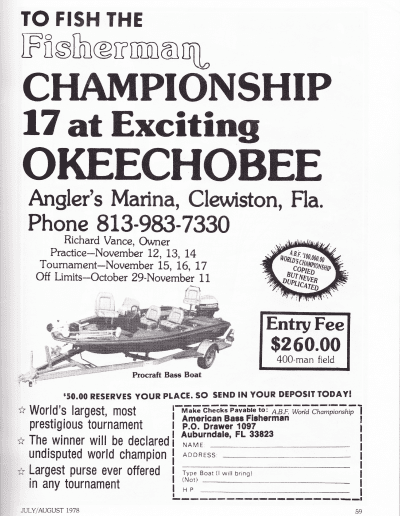 July August 1978 American Bass Fisherman Page 59