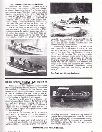 July August 1978 American Bass Fisherman Page 47
