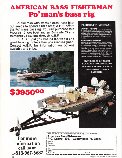 July August 1978 American Bass Fisherman Page 44