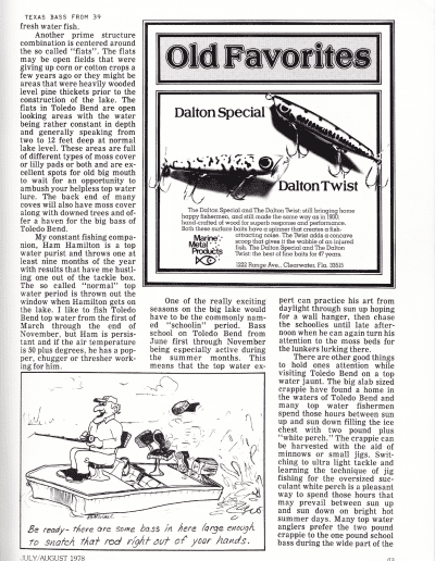 July August 1978 American Bass Fisherman Page 43