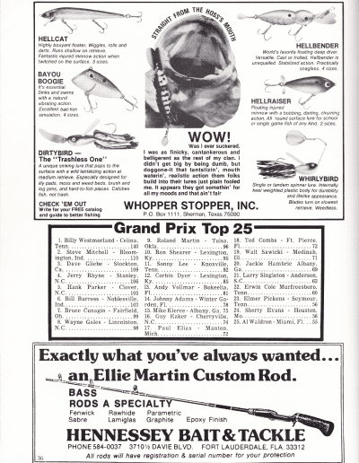 July August 1978 American Bass Fisherman Page 36