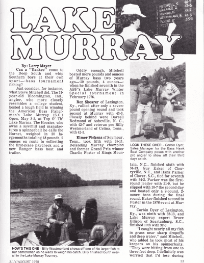 July August 1978 American Bass Fisherman Page 33