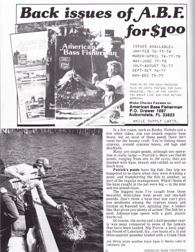 July August 1978 American Bass Fisherman Page 26