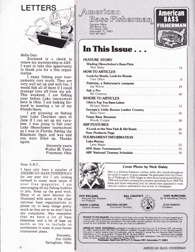 July August 1978 American Bass Fisherman Page 4