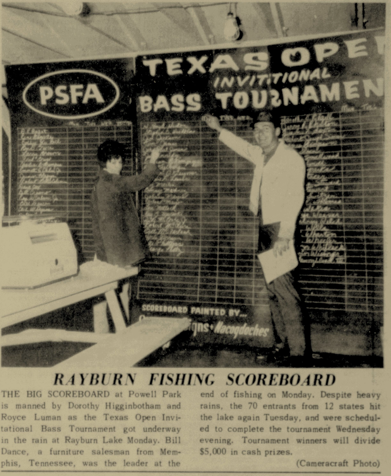 Ray’s Competition 1967/68 - Bass Fishing Archives Old Tournament ...