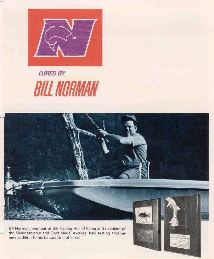 Norman Lures 1970/71 Catalog Bass Fishing Archives Bass Tackle Catalogs