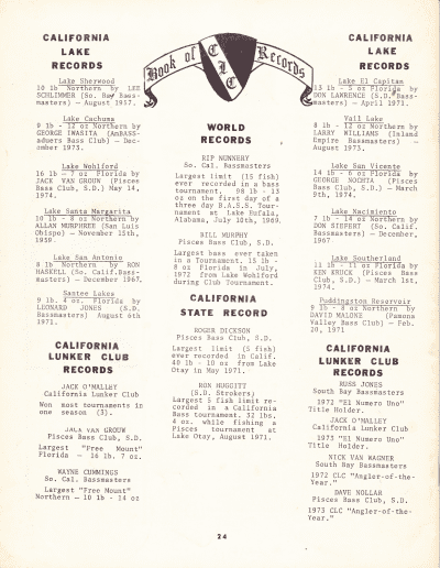 California Lunker Club August 1974 Page 24