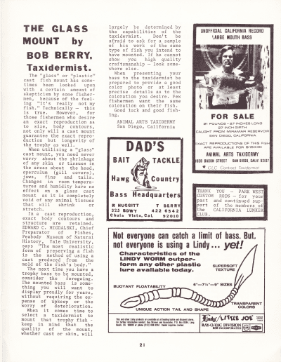 California Lunker Club August 1974 Page 21