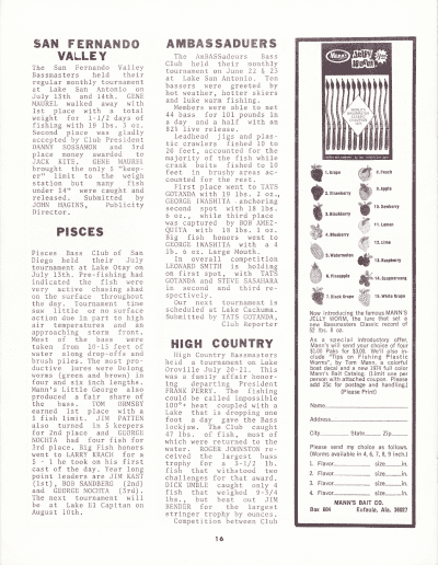 California Lunker Club August 1974 Page 16