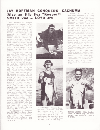 California Lunker Club August 1974 Page 7