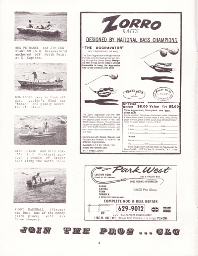 California Lunker Club August 1974 Page 6