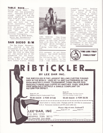 California Lunker Club 3 July 1974 Page 18