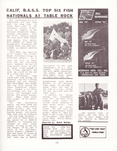 California Lunker Club 3 July 1974 Page 17