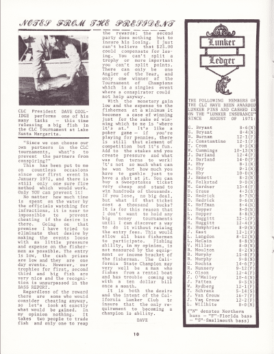 California Lunker Club 3 July 1974 Page 10