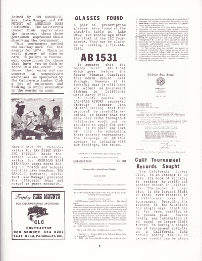 California Lunker Club 3 July 1974 Page 7