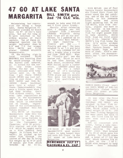 California Lunker Club 3 July 1974 Page 4
