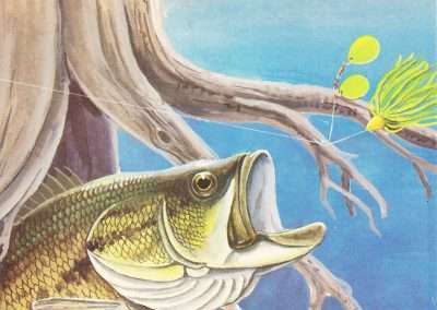 Wiley Miller Largemouth Eating a Spinnerbait
