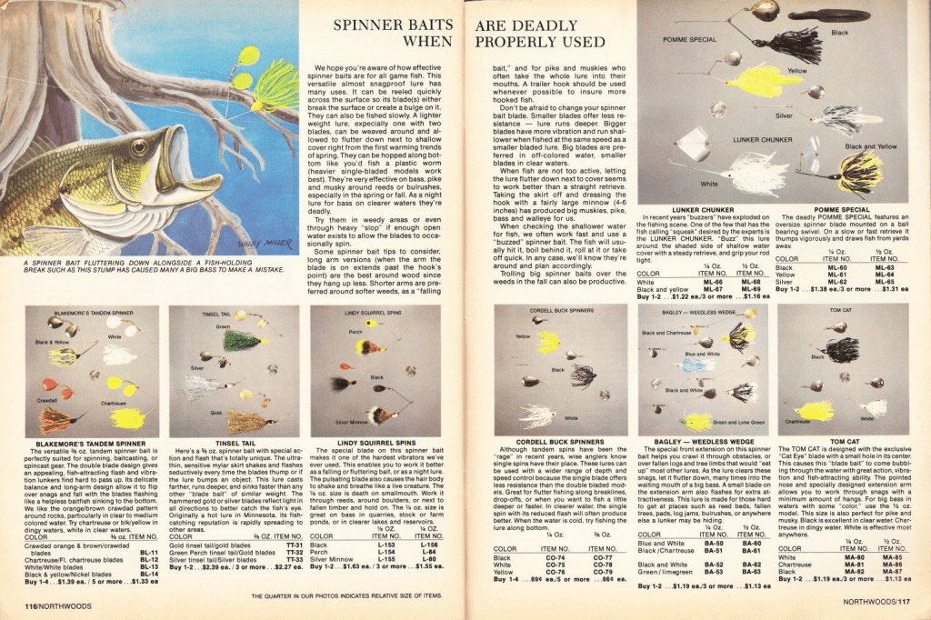 Northwoods Catalog 1979 Bass Fishing Archives Bass Tackle Catalogs