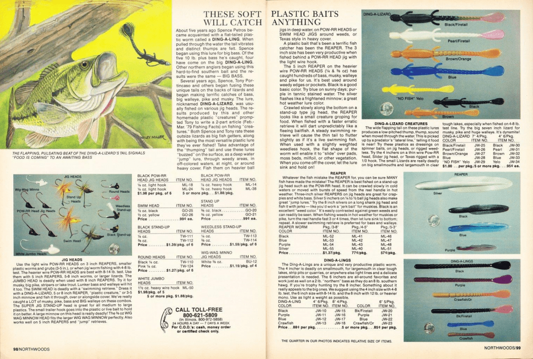 Northwoods Catalog 1979 Bass Fishing Archives Bass Tackle Catalogs